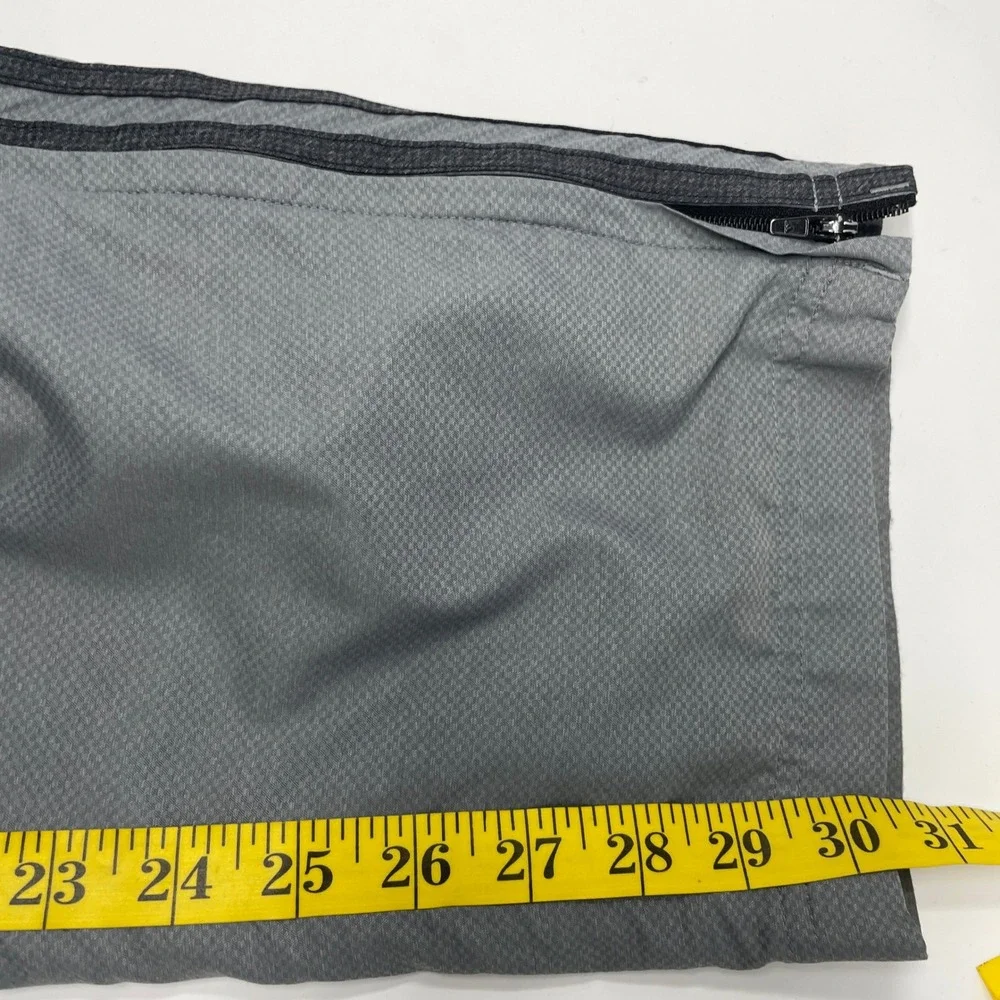 Adidas Climalite Grey Track Pants Men XL 3-Stripe Pockets Zip Cuffs S86814 READ